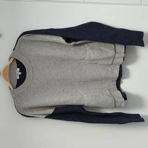Madewell Cotton Color Blocked Sweater